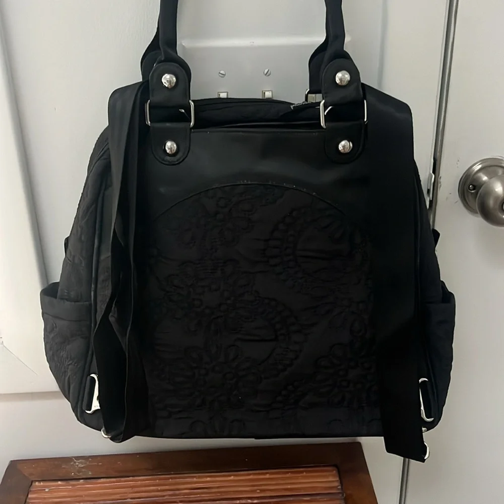 Petunia Pickle Bottom Central Park North Stop Embossed Satchel Diaper Bag,NWT